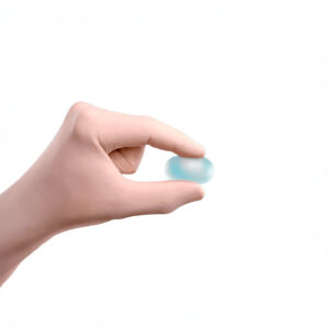 N&S – Prótese Testicular de Silicone Sólido