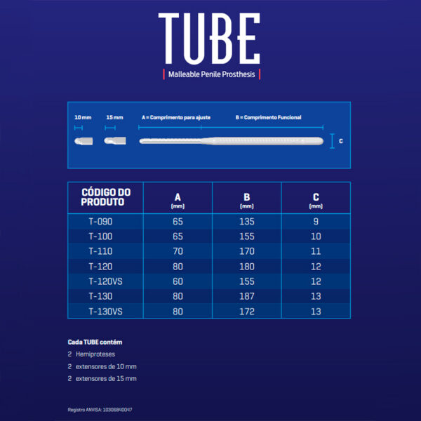 TUBE® – Prótese Peniana Maleável - Imagem 5
